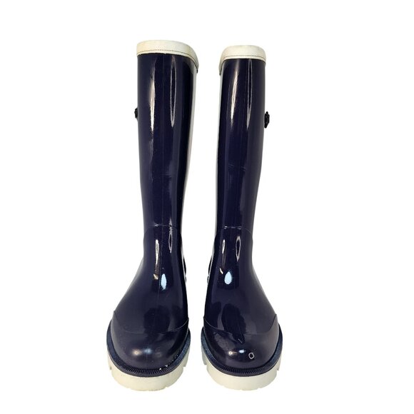 Gucci Horsebit Rubber Rain Boots – Navy & White – Size 37 IT – Pre-Loved - Picture 10 of 10